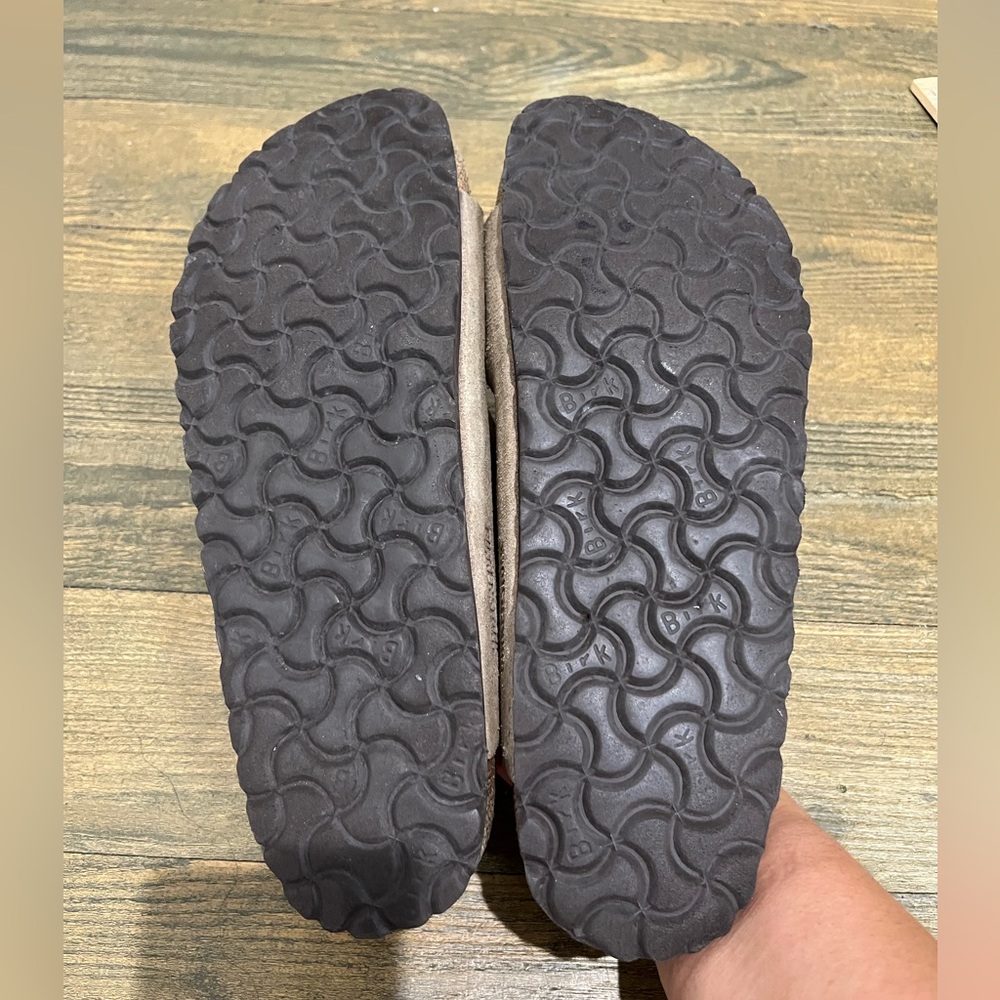 Birkenstock Tan Suede Arizona Slides Sz. 42 (W10/10.5) - Picture 4 of 6